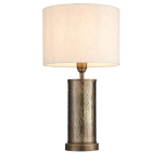 Lampa Stołowa ISADORA - Młotkowana Stal w Kolorze Brązu