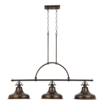 Lampa Wisząca HUDSON TRIO - Brąz