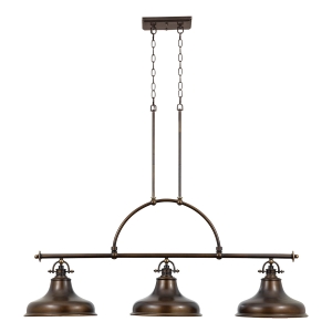 Lampa Wisząca HUDSON TRIO - Brąz