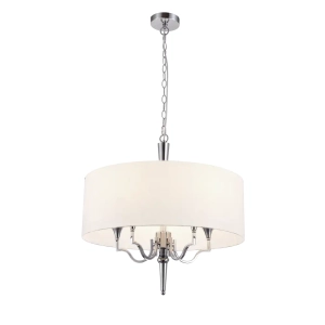 Lampa Wisząca PALACE - Nikiel & Biały