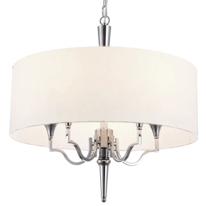 Lampa Wisząca PALACE - Nikiel & Biały