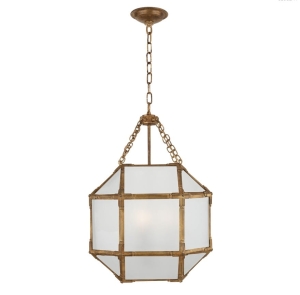 Lampa Wisząca MORRIS S Frosted Glass - Postarzane Złoto | Suzanne Kasler