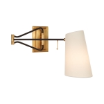 Ruchomy Kinkiet KEIL Czarny / Antyczny Mosiądz | AERIN 