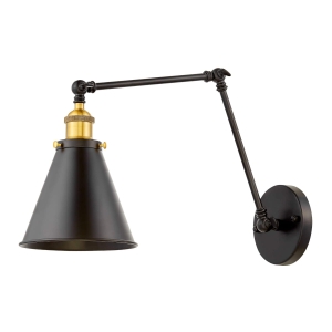Metalowy Ruchomy Kinkiet RENDAL No.2 Black