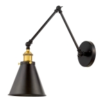 Metalowy Ruchomy Kinkiet RENDAL No.2 Black