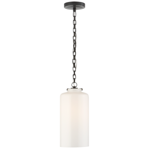Wąska Lampa Wisząca KATIE White Glass - Brązowa | Thomas O'Brien  