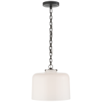 Szeroka Lampa Wisząca KATIE White Glass - Brązowa | Thomas O'Brien  