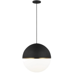 Lampa Wisząca AKOVA - Matte Black & Aged Brass |  Sean Lavin