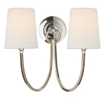 Podwójny Kinkiet REED - Polerowany Nikiel | Thomas O'Brien