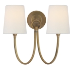 Podwójny Kinkiet REED - Antyczny Mosiądz | Thomas O'Brien