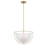 Lampa Wisząca ODEON - Szczotkowany Antyczny Mosiądz | Paloma Contreras