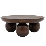Duży Drewniany Stolik Kawowy LARC 