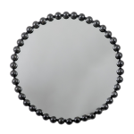 Okrągłe Lustro w Metalowej Ramie COHAN - Black