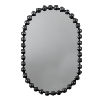 Podłużne Lustro w Metalowej Ramie COHAN - Black 