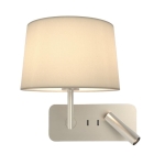 Kinkiet SIDE BY SIDE USB Grande - Matowy Nikiel
