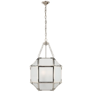 Lampa Wisząca MORRIS S Frosted Glass - Polerowany Nikiel | Suzanne Kasler