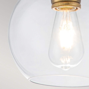 Mała Lampa Wisząca TOBBY – Szczotkowany Mosiądz 