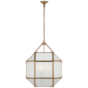 Lampa Wisząca MORRIS M Frosted Glass - Postarzane Złoto | Suzanne Kasler 