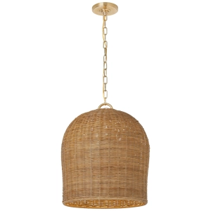Rattanowa Lampa Wisząca NANCY L | Marie Flanigan