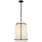 Podłużna Lampa Wisząca CALLAWAY - Len & Brąz | Carrier and Company