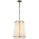 Podłużna Lampa Wisząca CALLAWAY - Len & Postarzany Mosiądz | Carrier and Company