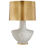 Mała Lampa Stołowa ARMATO - Biała Porcelana & Antyczny Mosiądz | Kelly Wearstler