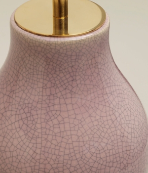 Duża Lampa Stołowa GLAZED - Dusky Rose