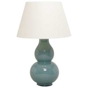 Duża Lampa Stołowa GLAZED - Light Turquoise