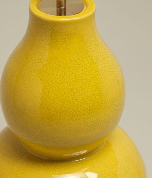 Duża Lampa Stołowa GLAZED - Mustard