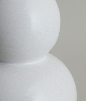 Duża Lampa Stołowa GLAZED - White