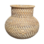 Rattanowy Wazon BOWL - Natural Beige