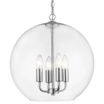 Okrągła Szklana Lampa Wisząca PRAGUE