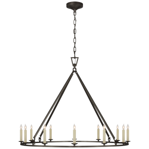 Lampa Wisząca DARLANA Ring XL - Postarzane Żelazo | Chapman & Myers
