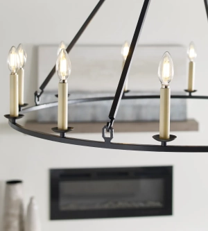 Lampa Wisząca DARLANA Ring XL - Postarzane Żelazo | Chapman & Myers