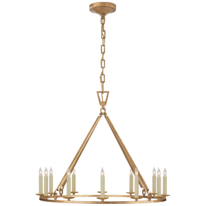Lampa Wisząca DARLANA Ring L - Postarzane Złoto | Chapman & Myers