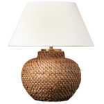 Mała Rattanowa Lampa Stołowa AVEDON - Natural H30cm | Marie Flanigan