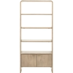 Wysoka Drewniana Szafka RYFLI  