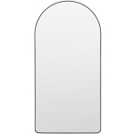 Duże Zaokrąglone Lustro Podłogowe LUMINIS - Czarne 