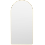 Duże Zaokrąglone Lustro Podłogowe LUMINIS - Złote