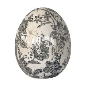 Ceramiczne Jajko Dekoracyjne FLOWER S