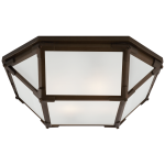 Plafon MORRIS Frosted Glass - Antyczny Cynk | Suzanne Kasler