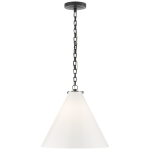 Lampa Wisząca KATIE - Brąz & Białe Szkło | Thomas O'Brien 