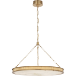 Duża Lampa Wisząca MATTHEW - Mosiądz & Alabaster | Marie Flanigan