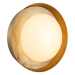 Okrągły Kinkiet ALONSO - Antyczny Mosiądz