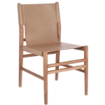 Skórzane Krzesło CHARM - Taupe