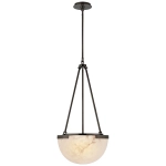 Lampa Wisząca MELANGE - Brąz & Alabaster