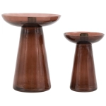 Zestaw Dwóch Świeczników DANIAL - Smoke