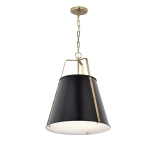 Lampa Wisząca ETCHER XL - Czarny & Mosiądz