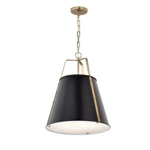 Lampa Wisząca ETCHER XL - Czarny & Mosiądz