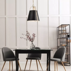 Lampa Wisząca ETCHER XL - Czarny & Mosiądz
